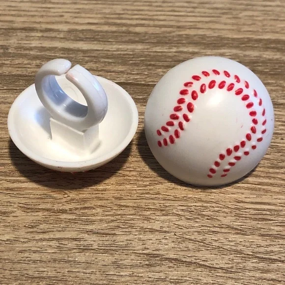 Baseball Cake Toppers Cupcake Rings 3D Party Favors 1 Dozen - Picture 4 of 4
